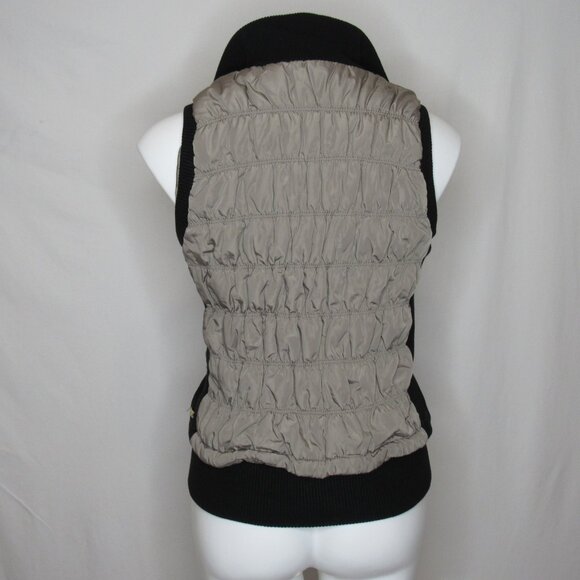 Calvin Klein Performance Biege Ribbed Puffer Vest Women's M Medium - Picture 4 of 9